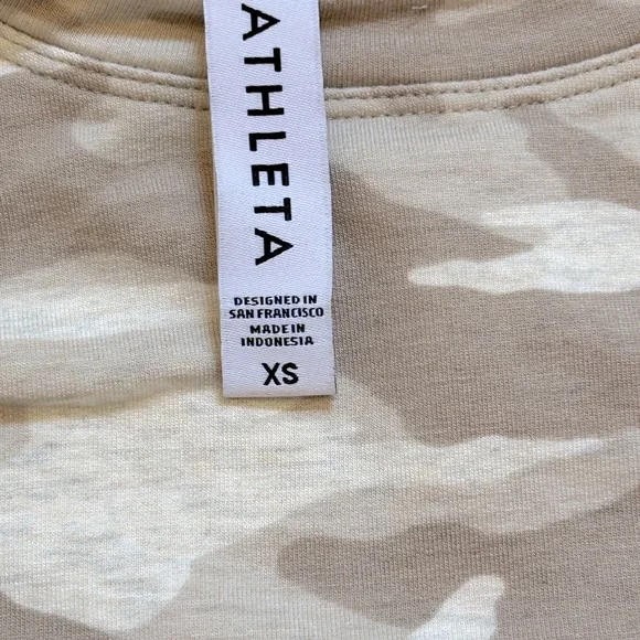 Athleta Camo Balance Sweatshirt size XS - Picture 2 of 2